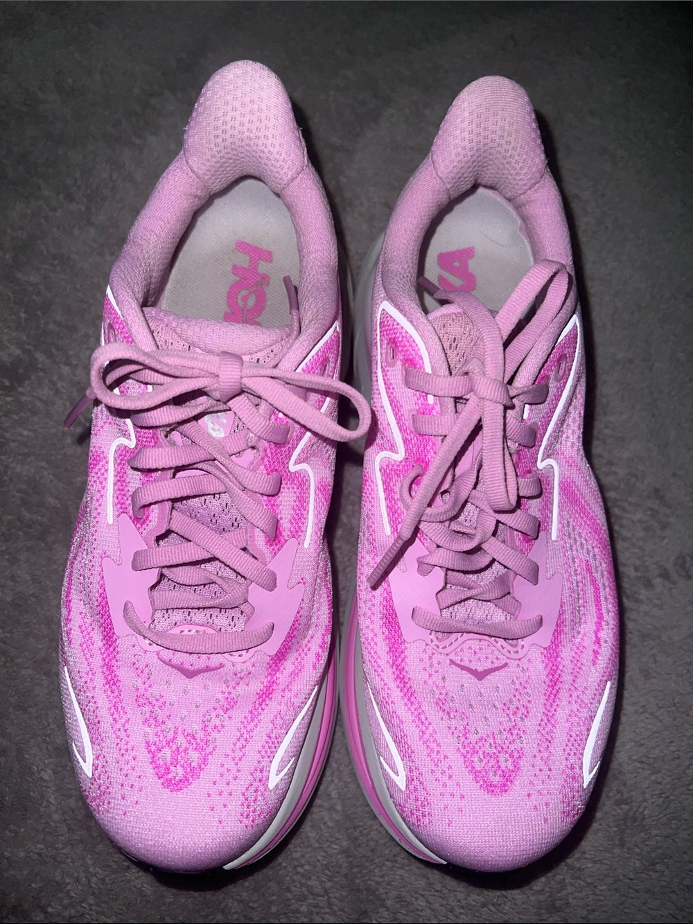Hoka Women's Pink Lightweight Running Sneakers Size 6.5 Excellent Condition